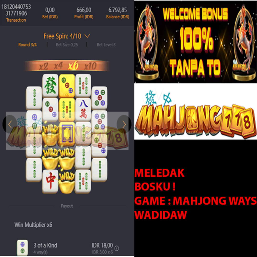 Mahjong118 🔥 Situs Slot Pasti Gacor Terbaik Mahjong Ways PGSoft Mpo Online